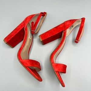 Steve Madden Carrson Red Sandal Heels